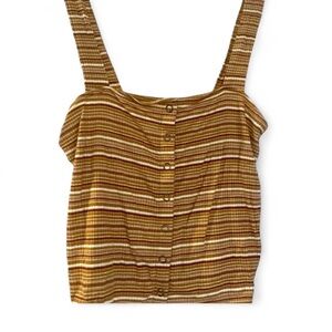 American Eagle soft and sexy striped tank with snap details.  Small